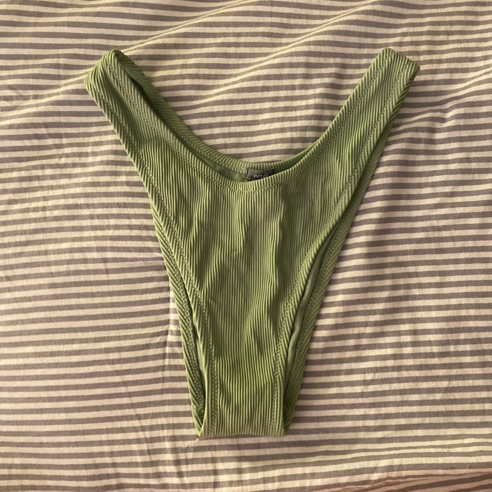 AERIE Super Cheeky High Cut Bikini Bottom